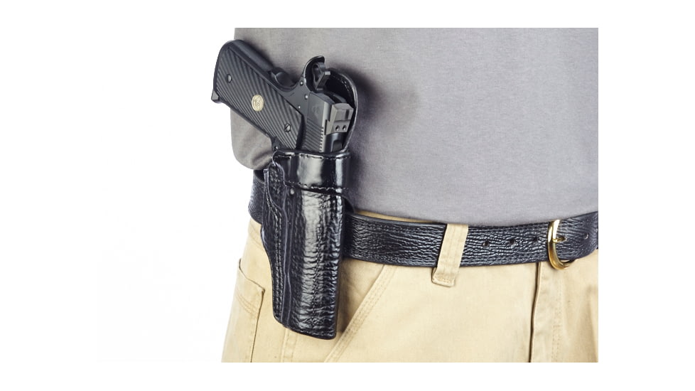 Wilson Combat Rapid Response Holster, Full-Size 1911, Right Hand, 1.5in Belt, Black Shark RV1BSR15