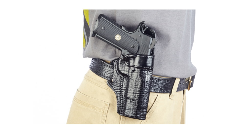 Wilson Combat Rapid Response Holster, Full-Size 1911, Right Hand, 1.5in Belt, Black Shark RV1BSR15