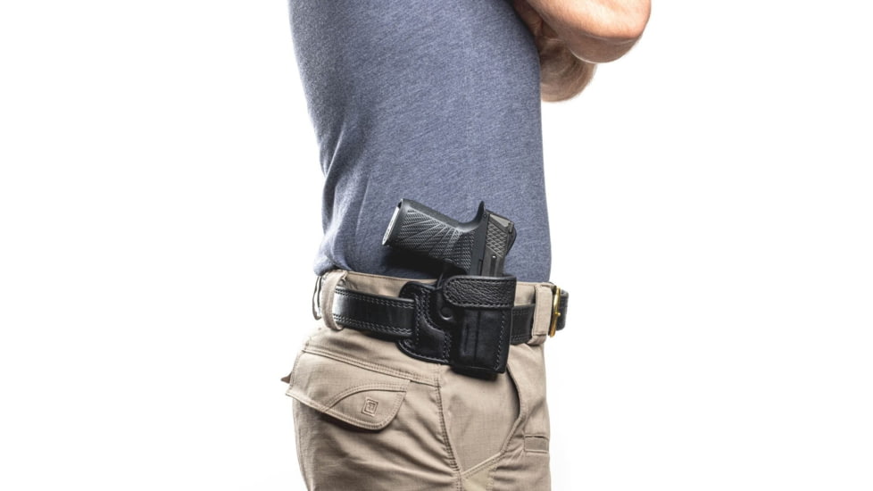 Wilson Combat Rapid Response Leather Outside the Waistband Holster, Sig Sauer P365, Right, Black, RV24BLSR15