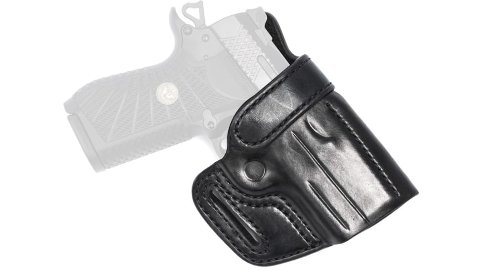 Wilson Combat Rapid Response Leather Outside the Waistband Holster, Wilson Combat EDC X9s/SFX9, Right, Black, RV9SBLR15