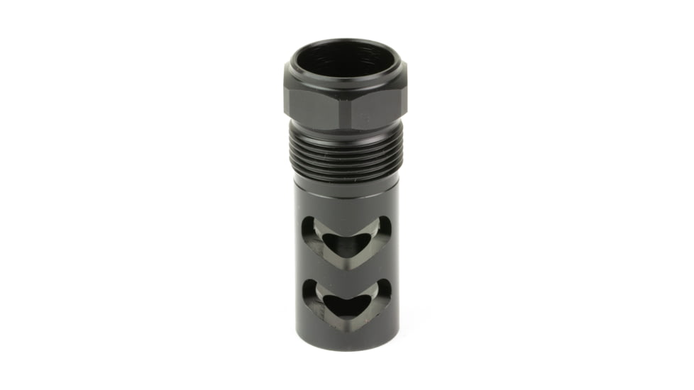 Wilson Combat Rapid Thread Muzzle Brake, 9MM/350 Legend, 5/8X24 Thread Pitch, Melonite Finish, Black, Includes Shims &amp; O-Ring SP-RTMB-5-8X24-9MM