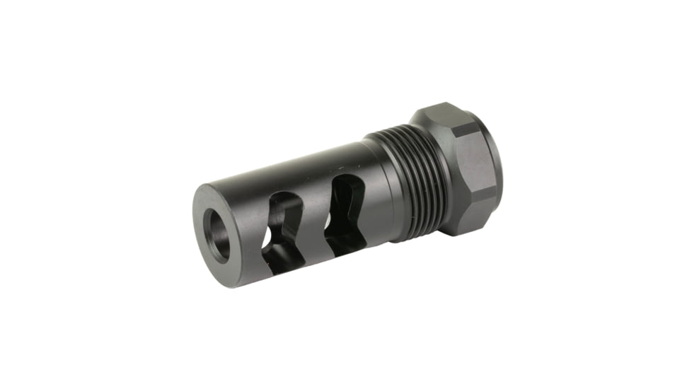 Wilson Combat Rapid Thread Muzzle Brake, 9mm Luger, 5/8x24, Melonite, Black, SP-RTMB-5-8X24-9MM