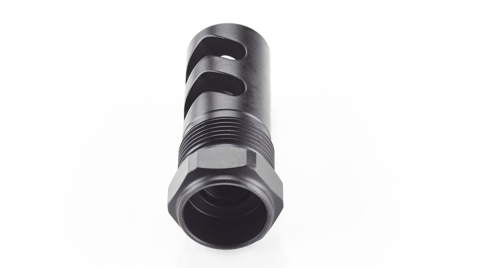 Wilson Combat Rapid-Thread Muzzle Brake, Flat Back, Whisper Suppressor, .30 Caliber, Black SP-RTMBFB-30