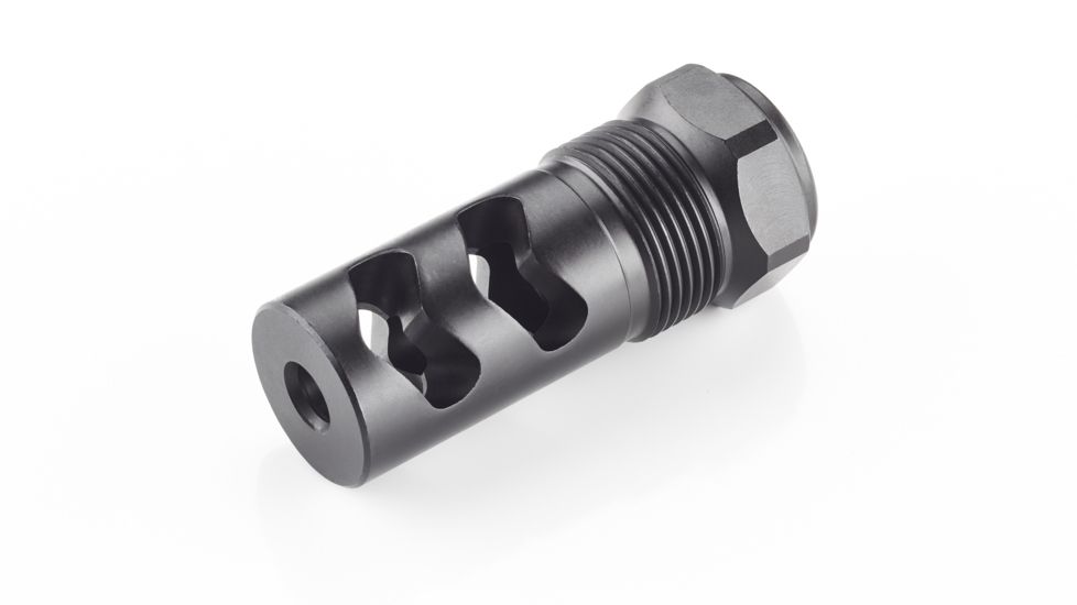 Wilson Combat Rapid-Thread Muzzle Brake, Flat Back, Whisper Suppressor, .30 Caliber, Black SP-RTMBFB-30