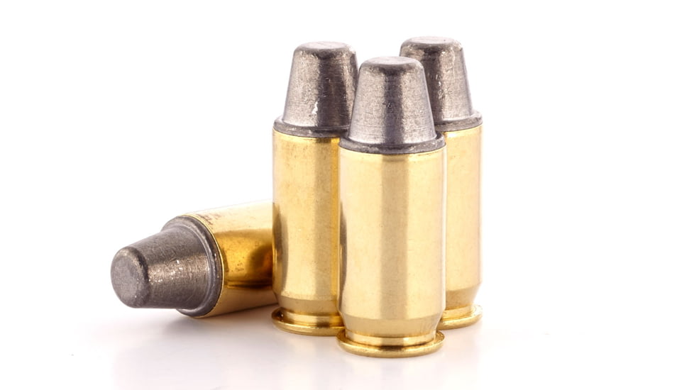 Wilson Combat Remanufactured .45 ACP 200 Grain Hard Cast Lead SWC Brass Cased Pistol Ammo, 770 FPS, 400 Round, RA45-200-LSWC-T-400RD
