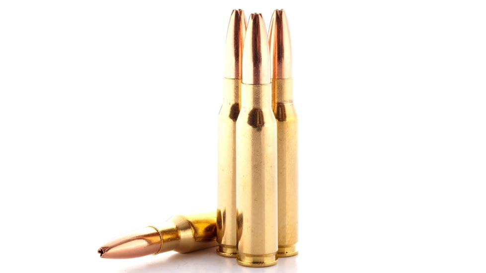 Wilson Combat Sierra GameKing .308 Winchester 165 Grain Hollow Point Boat Tail Brass Cased Pistol Ammo, 20 Round, A308-165-HPBTG-20RD