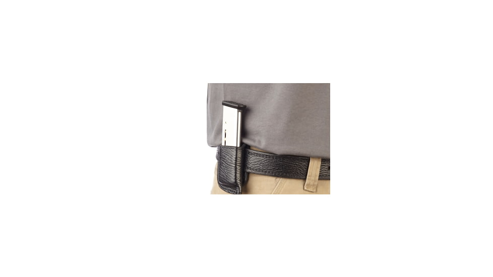 Wilson Combat Single Snap Magazine Pouch, 1911, Left Hand, 1.5in Belt, Black Shark SS1BSL15