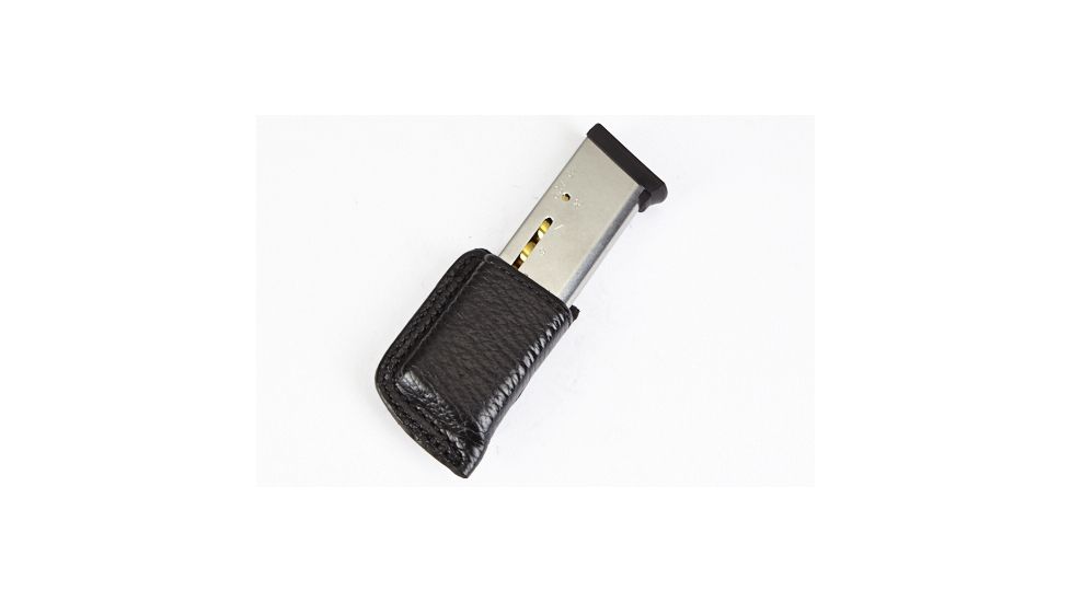 Wilson Combat Single Snap Magazine Pouch, 1911, Left Hand, 1.5in Belt, Black Shark SS1BSL15
