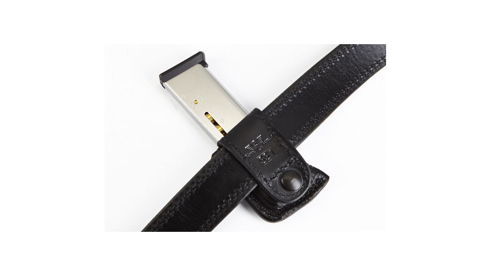Wilson Combat Single Snap Magazine Pouch, 1911, Right Hand, 1.5in Belt, Black Shark SS1BSR15