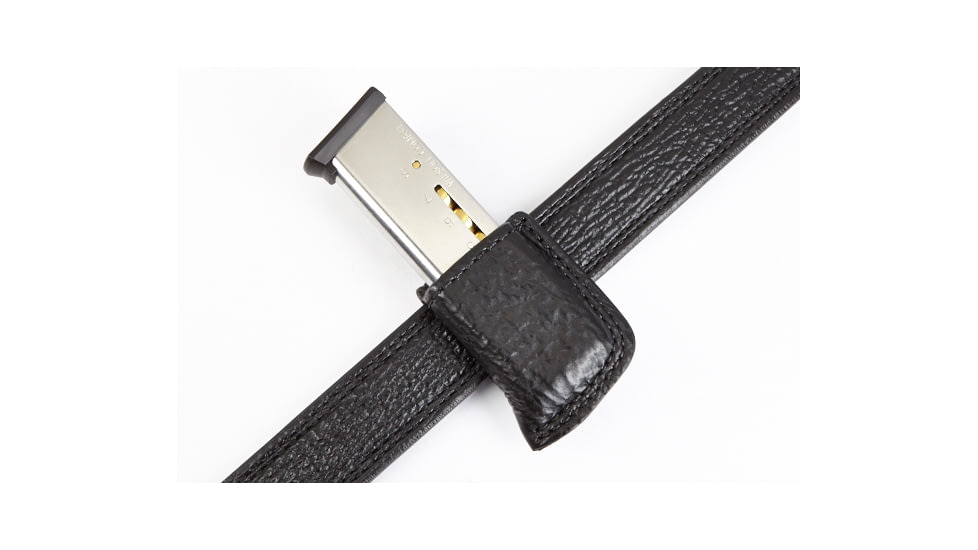 Wilson Combat Single Snap Magazine Pouch, 1911, Right Hand, 1.5in Belt, Black Shark SS1BSR15