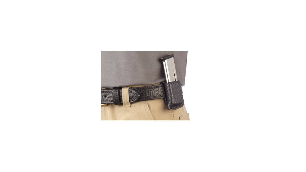 Wilson Combat Single Snap Magazine Pouch, 1911, Right Hand, 1.5in Belt, Black Shark SS1BSR15