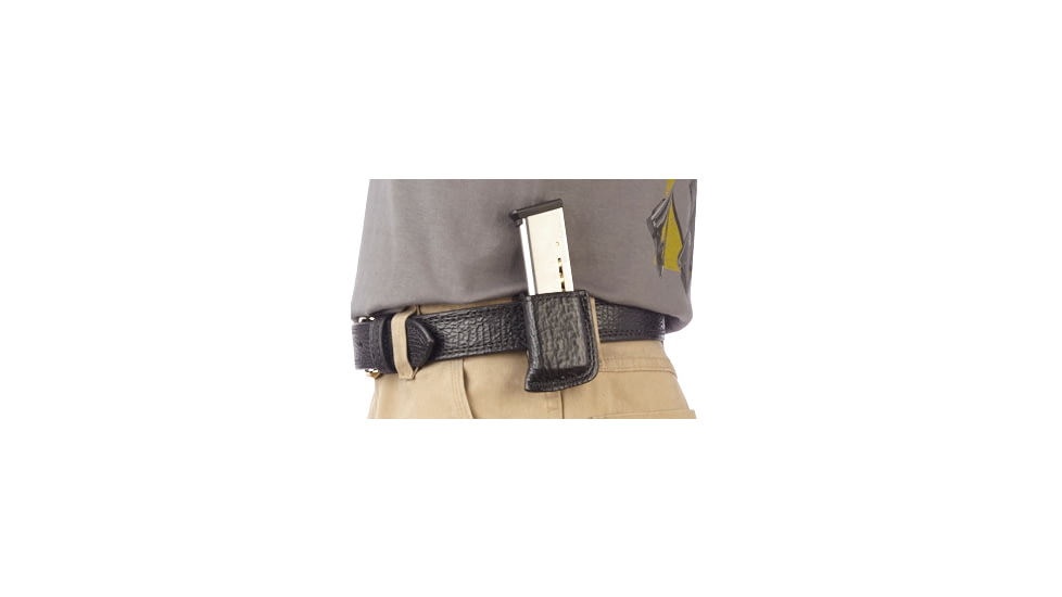 Wilson Combat Single Snap Magazine Pouch, 1911, Right Hand, 1.5in Belt, Black Shark SS1BSR15