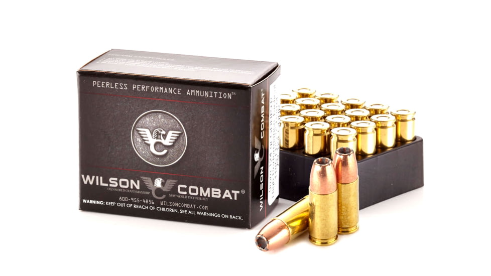 Wilson Combat Speer Gold Dot 9mm Luger +P 124 Grain Hollow Point Brass Cased Pistol Ammo, 20 Rounds, A9-124-GDHP-20RD