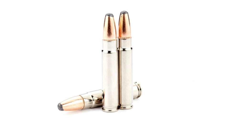Wilson Combat Speer HAMR HOT-CORE 300 HAMR 130 Grain Nickel Cased Pistol Ammo, 20 Round, A300HMR-130-HHC-N-20RD