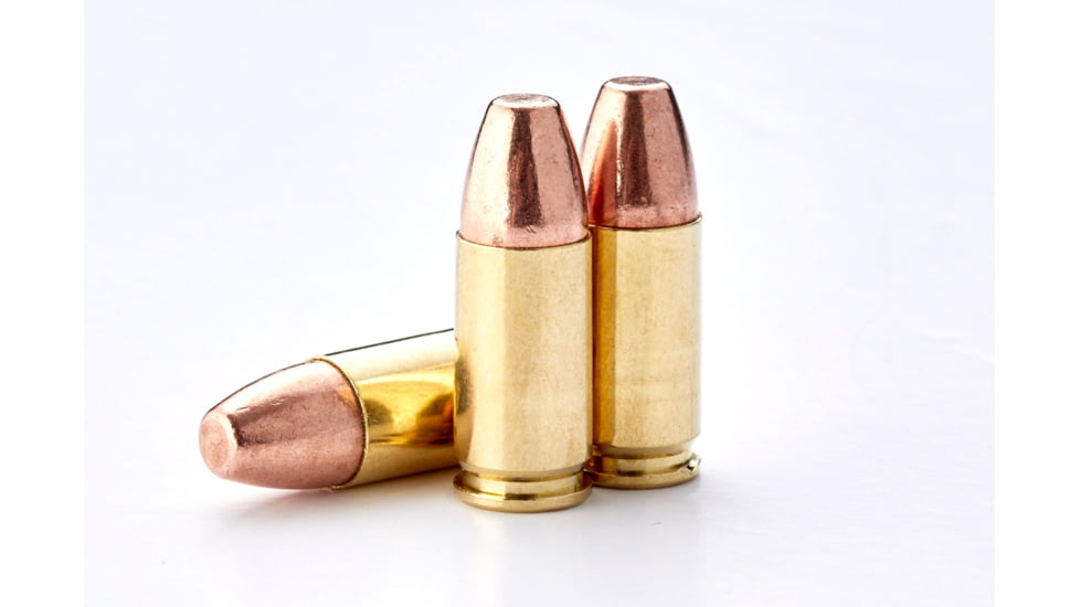 Wilson Combat Speer TMJ 9mm Luger 147 Grain Brass Cased Pistol Ammo, 500 Rounds, A9-147-TMJ-BLK-500RD