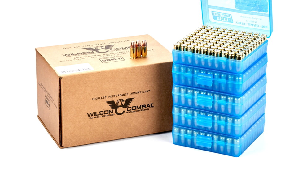 Wilson Combat Speer TMJ 9mm Luger 147 Grain Brass Cased Pistol Ammo, 500 Rounds, A9-147-TMJ-BLK-500RD