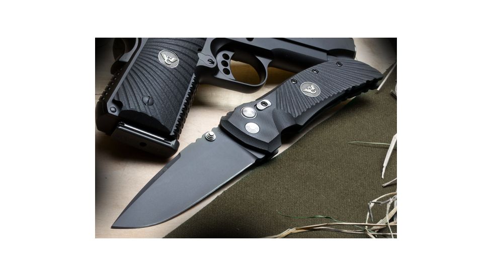 Wilson Combat Star-Light Tactical, Black G-10 Handle, Black Plain, 4in., WTK-STARLIGHT-L