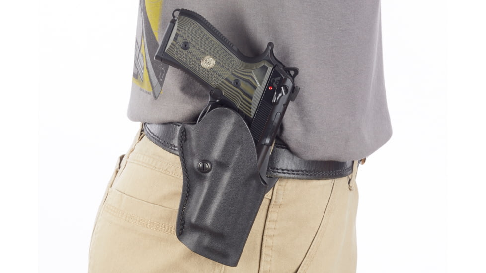 Wilson Combat TacSport-Holster, Beretta 92, 96, Right-Hand, 1.5in Belt, Black Kydex TS4BKR15