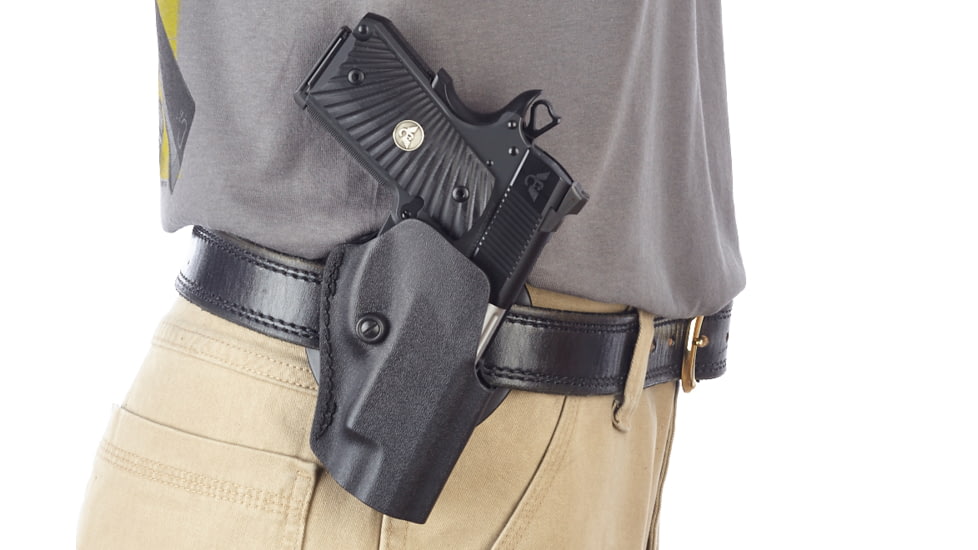 Wilson Combat TacSport-Holster-Compact, 1911, Right-Hand, 1.5in Belt, Black Kydex TS2BKR15