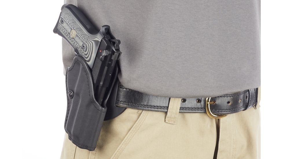 Wilson Combat Tactical Assault Holster, Beretta 92/96 Compact, Right Hand, 1.5in Belt, Black Kydex, Black TA12BKR15