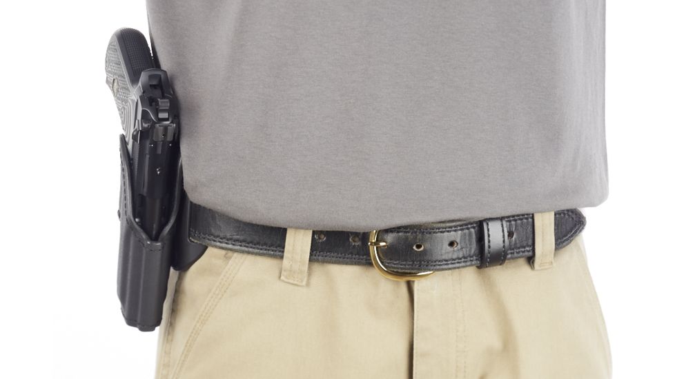 Wilson Combat Tactical Assault Holster, Beretta 92/96 Compact, Right Hand, 1.5in Belt, Black Kydex, Black TA12BKR15