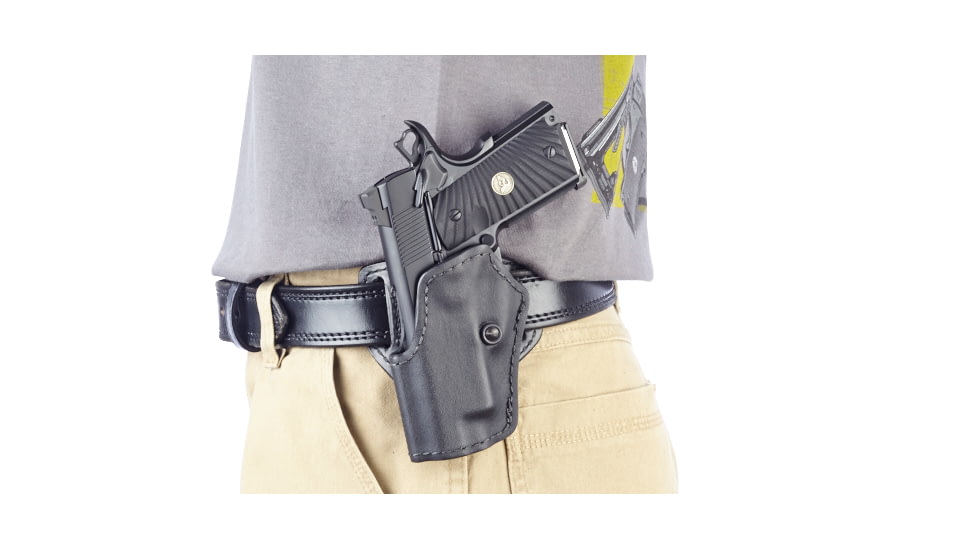 Wilson Combat Tactical Assault Holster, Compact 1911, Left Hand, 1.5in Belt, Black Kydex TA2BKL15