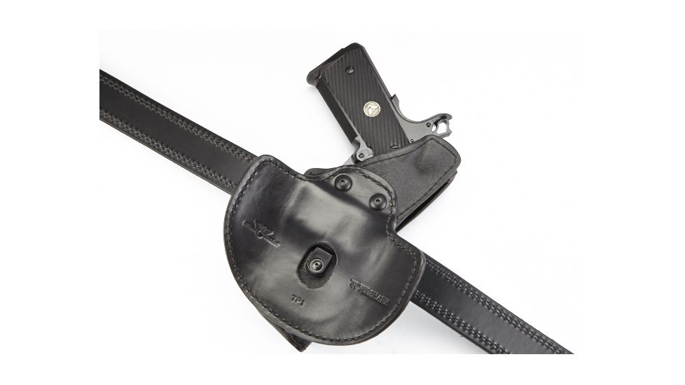 Wilson Combat Tactical Paddle Holster, Full-Size 1911, Left Hand, 1.5in Belt, Black Kydex TP1BKL15