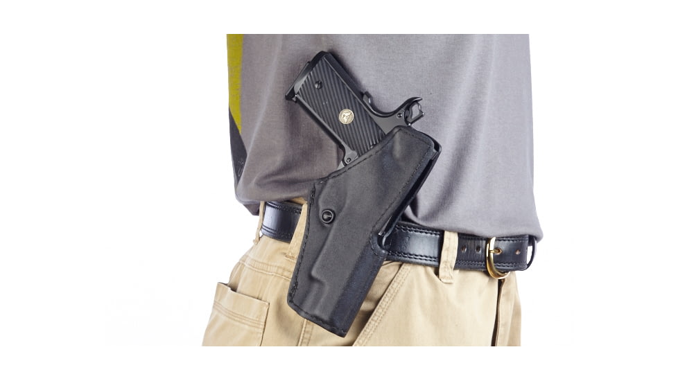 Wilson Combat Tactical Paddle Holster, Full-Size 1911, Right Hand, 1.5in Belt, Black Kydex TP1BKR15