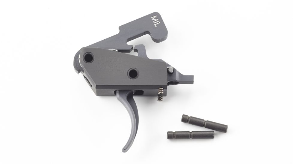 Wilson Combat Tactical Trigger Unit, Single Stage, AR-15 Platform, 5 - 5.75 lb Pull Weight, Gray, TR-TTU-MIL