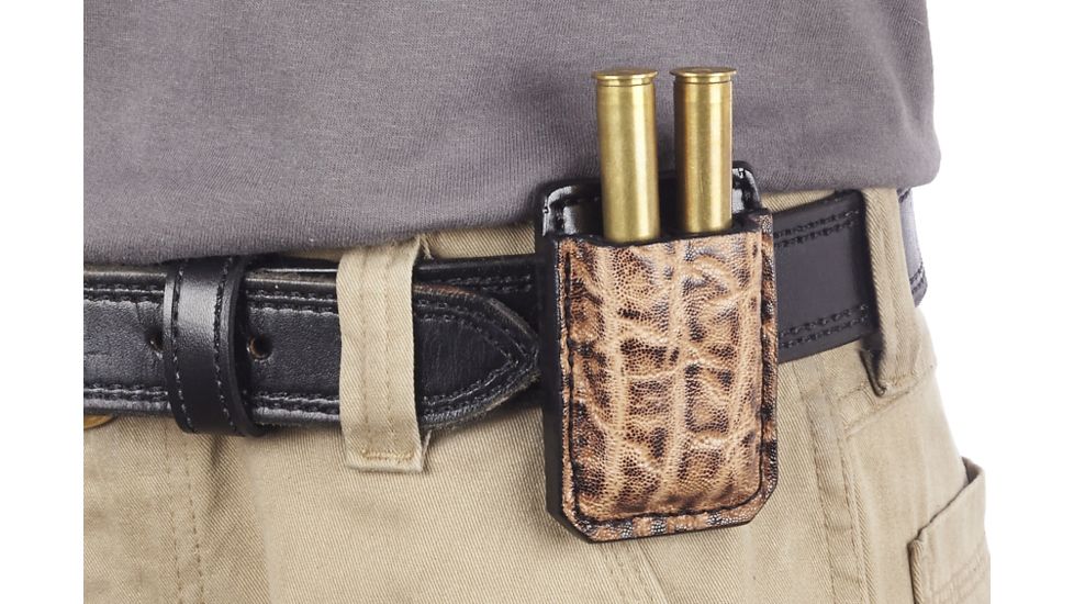 Wilson Combat Two Round Cartridge Pouch, Brown Elephant DCP1BRE15