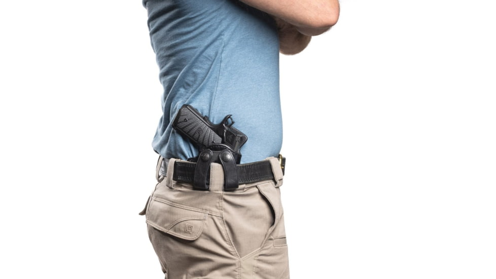 Wilson Combat Undercover Professional Cowhide Leather Inside the Waistband Holster, Full-Size 1911, Right, Black, UP1BLR15