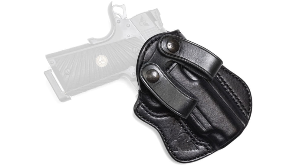 Wilson Combat Undercover Professional Cowhide Leather Inside the Waistband Holster w/ Rail, 1911 Commander/Compact, Right, Black, UP2BLR15R