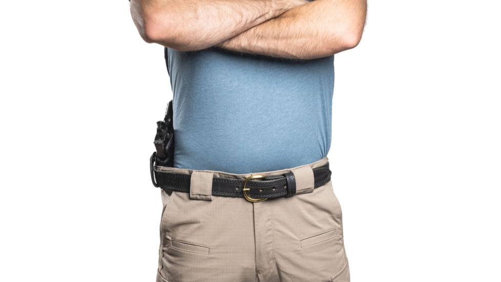 Wilson Combat Undercover Professional Cowhide Leather Inside the Waistband Holster w/Rail, Full-Size 1911, Right, Black, UP1BLR15R