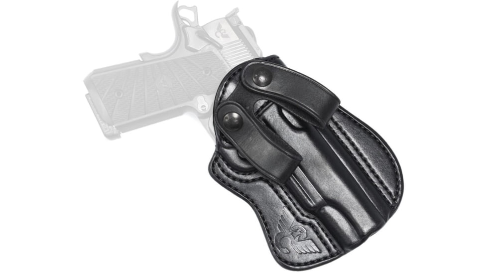 Wilson Combat Undercover Professional Cowhide Leather Inside the Waistband Holster w/Rail, Full-Size 1911, Right, Black, UP1BLR15R