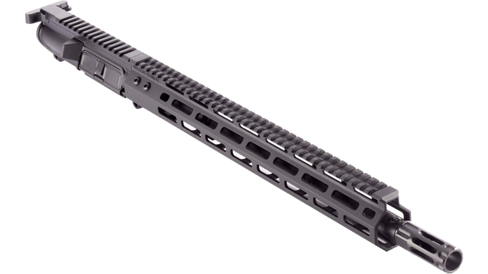 Wilson Combat Upper, Complete, Forged, 300 BLK, Protector, Pistol Length, 16in, Round, Q-Comp, 1-7 Twist, Black, Without Forward Assist, Black, TR-UFW300BRCP16RQ7B