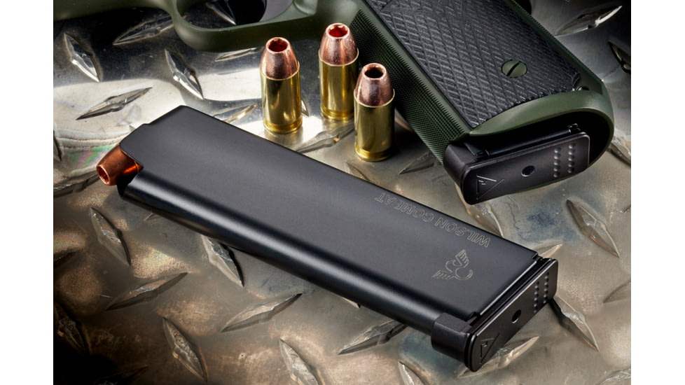 Wilson Combat Vickers Duty 1911 ETM-V Full-Size Magazine, .45 ACP, FS, 8 RD, Aluminum Base Pad, Black, 800-45FS8AB-8RD