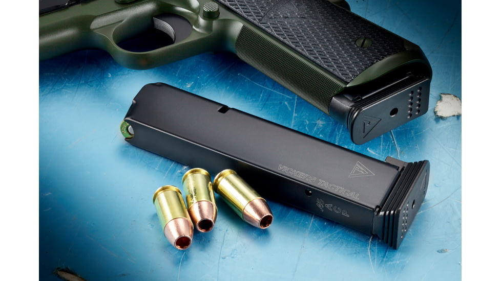 Wilson Combat Vickers Duty 1911 ETM-V Full-Size Magazine, .45 ACP, FS, 8 RD, Steel Base Pad, Black, 800-45FS8B-8RD