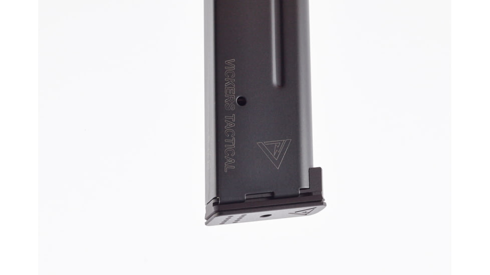 Wilson Combat Vickers Duty 1911 ETM-V Full-Size Magazine, 9mm, FS, 10 Rd, Aluminum Base Pad, Black, 800-9FS10AB-10RD