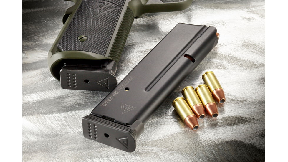 Wilson Combat Vickers Duty 1911 ETM-V Full-Size Magazine, 9mm, FS, 10 Rd, Steel Base Pad, Black, 800-9FS10B-10RD