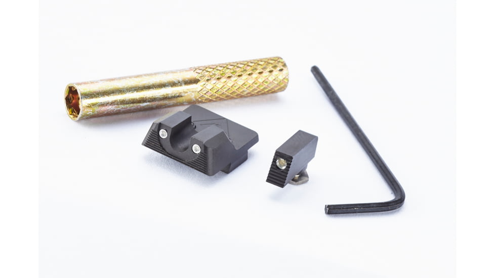 Wilson Combat Vickers Elite Glock 42/43 Sight Set, Tritium Front &amp; Rear, 902TTF