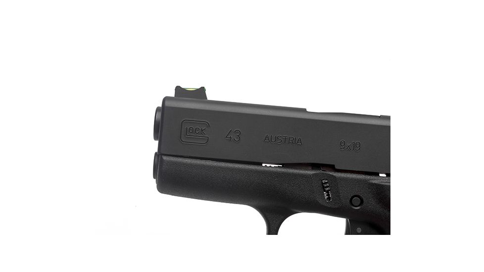 Wilson Combat Vickers Elite Snag Free Front Sight for Glock 42, 43, Green Fiber Optic 760FOG