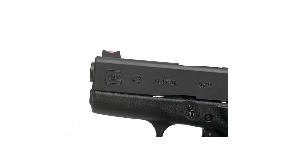 Wilson Combat Vickers Elite Snag Free Front Sight for Glock 42, 43, Red Fiber Optic 760FOR