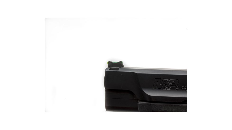 Wilson Combat Vickers Elite Snag Free Front Sight for S and W M and P, .165in, Green Fiber Optic 762FOG180