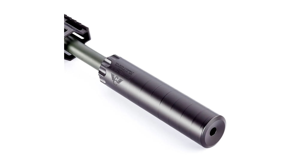 Wilson Combat Quell SS 5.56x45mm NATO Suppressor, 1/2x28, 1.5x6.9 in, Black, 100000231397