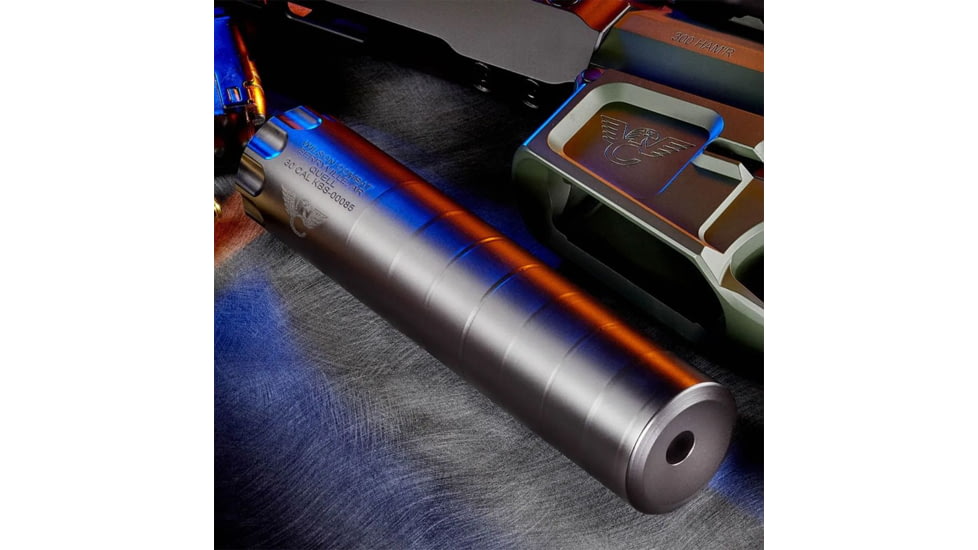 Wilson Combat Quell SS 5.56x45mm NATO Suppressor, 1/2x28, 1.5x6.9 in, Black, 100000231397