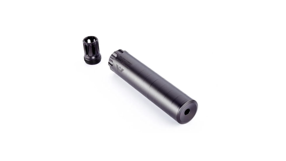 Wilson Combat Quell SS 5.56x45mm NATO Suppressor, 1/2x28, 1.5x6.9 in, Black, 100000231397