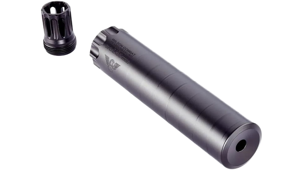 Wilson Combat Quell SS 5.56x45mm NATO Suppressor, 1/2x28, 1.5x6.9 in, Black, 100000231397