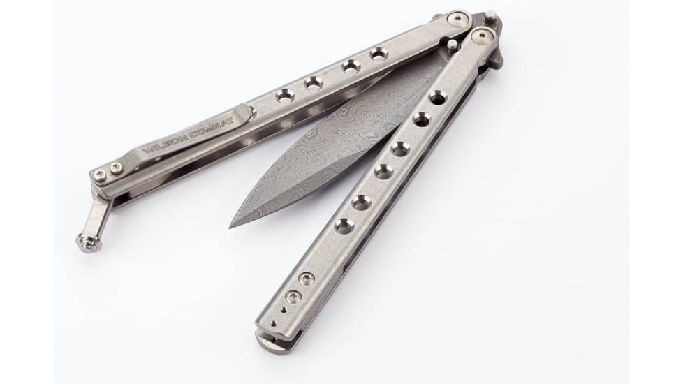 Wilson Combat SuperFly Tactical Butterfly Folding Knife, Damascus, WTK-SF-D