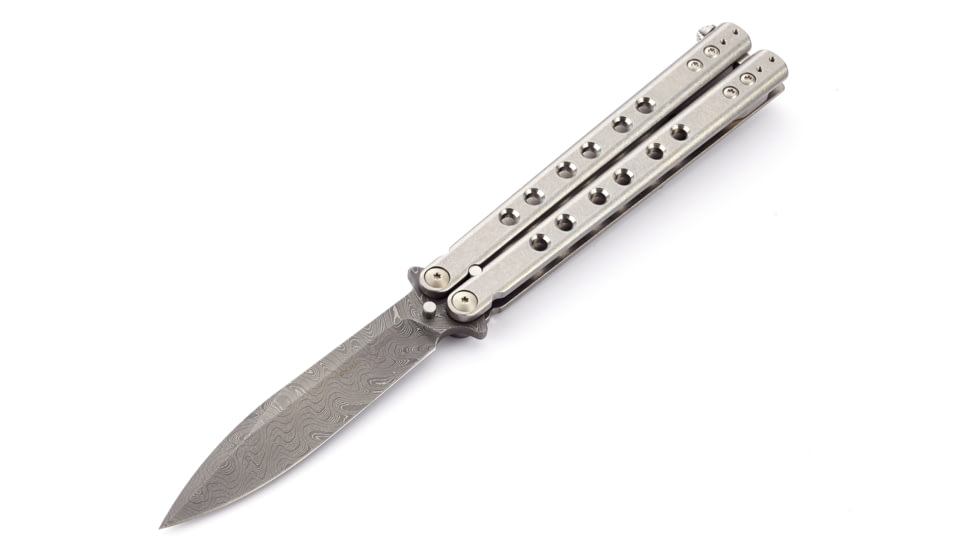 Wilson Combat SuperFly Tactical Butterfly Folding Knife, Damascus, WTK-SF-D