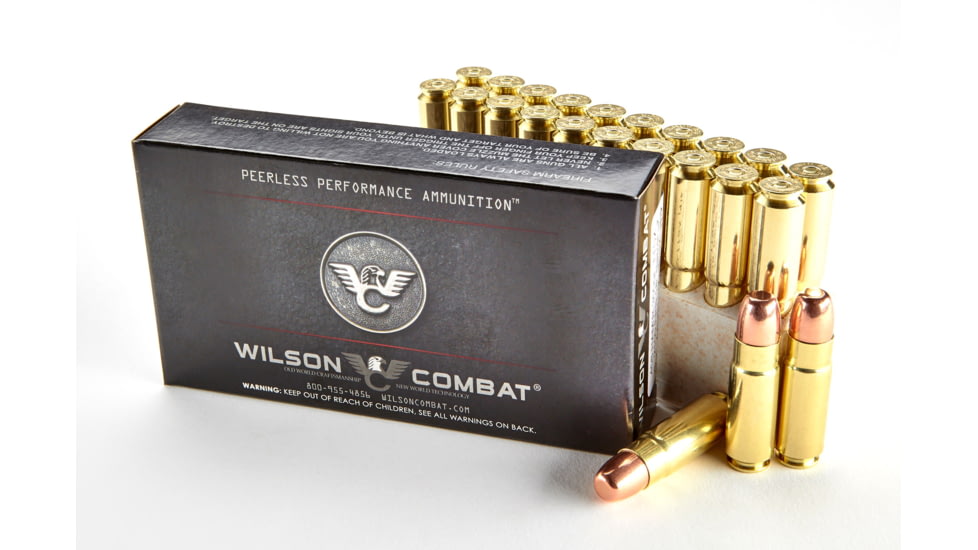 Wilson Combat X-Treme .458 HAMR 300 Grain Round Nose Flat Point Brass Cased Pistol Ammo, 20 Round, A458H-300-RNFP-20RD